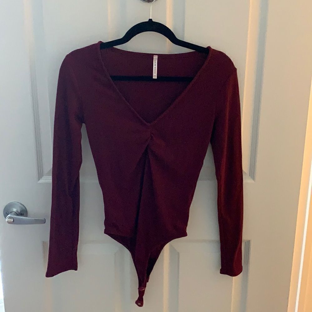 Lulus Basics Maroon Body Suite